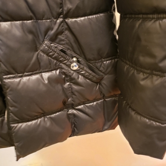 Laundry by Design Black Puffer Jacket Faux Fur Size Small - Picture 4 of 16